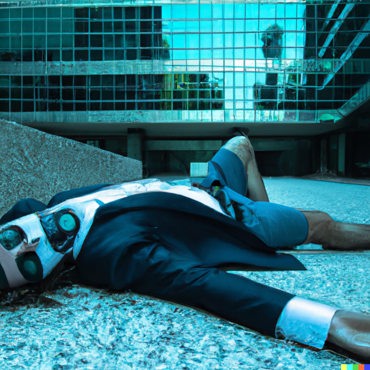 DALL·E 2022-12-01 22.43.50 - Uomo d'affari ucciso a terra _Cyberpunk .png